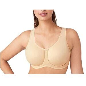 Wacoal Women's Beige Wired Full Coverage High Intensity Sports Bra Size 42DD